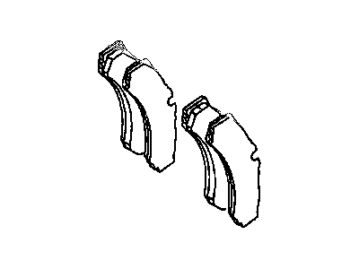 Комплект тормозных колодок, диско 68006732AC CHRYSLER