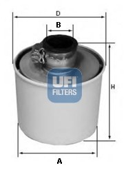 Воздушный фильтр 27.091.00 UFI