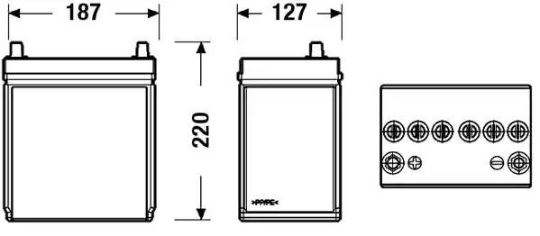 Батарея аккумуляторная EB357 EXIDE