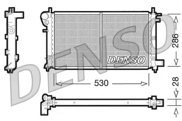 Радиатор, охлаждение двигател DRM21003 DENSO