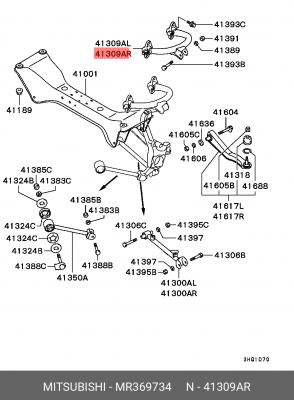 Рычаг подвески MR369734 MITSUBISHI