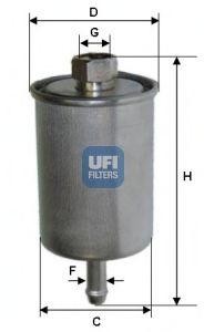 Топливный фильтр 31.587.00 UFI
