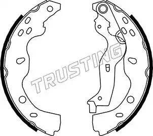 Комплект тормозных колодок 034.119 TRUSTING