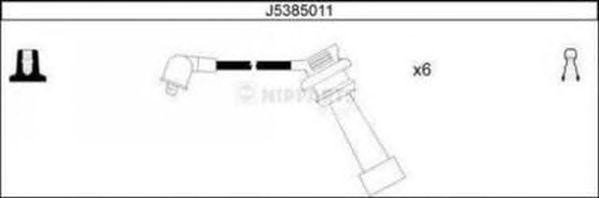 Ккомплект проводов зажигания J5385011 H B JAKOPARTS NIPPARTS