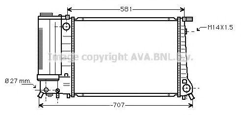 Радиатор охлаждения ДВС BW2090 AVA