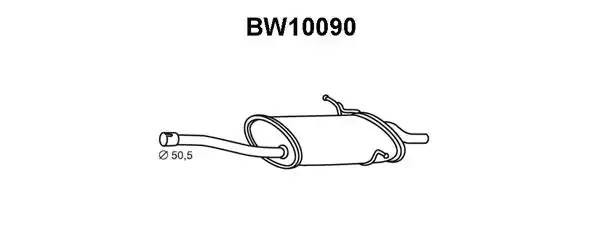 Глушитель выхлопных газов конечный BW10090 VENEPORTE