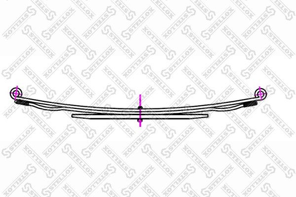 Рессора листовая 1200003SX STELLOX