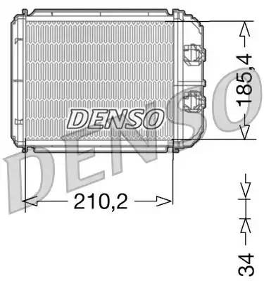 Теплообменник, отопление салона DRR23014 DENSO