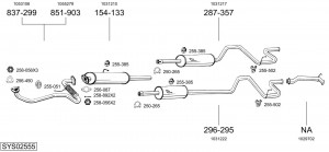 Глушитель выхлопных газов конечный 233343 BOSAL