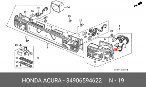 Лампа 34906594622 HONDA