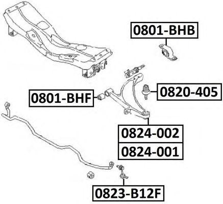 Опора шаровая подвески 0820-405 ASVA