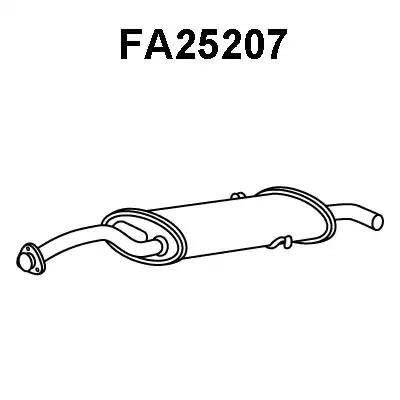 Глушитель выхлопных газов конечный FA25207 VENEPORTE