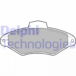 Комплект тормозных колодок, диско LP787 DELPHI