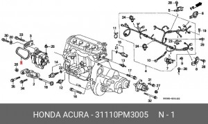 Поликлиновой ремень 31110-PM3-005 HONDA