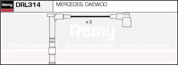 Ккомплект проводов зажигания DRL314 DELCO REMY