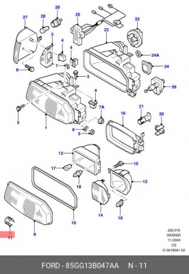Пружина 85GG13B047AA FORD
