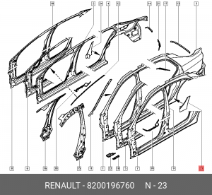 Деталь 8200196760 RENAULT