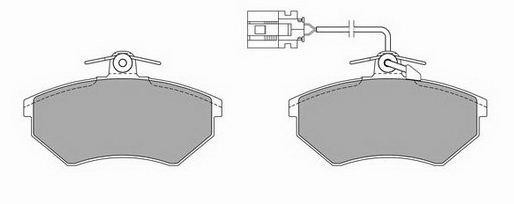 Комплект тормозных колодок, диско P 85 033 BREMBO