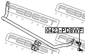 Стойка стабилизатора 0423-PD8WF FEBEST