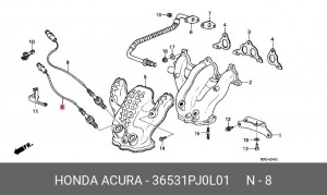 Лямбда-зонд 36531PJ0L01 HONDA