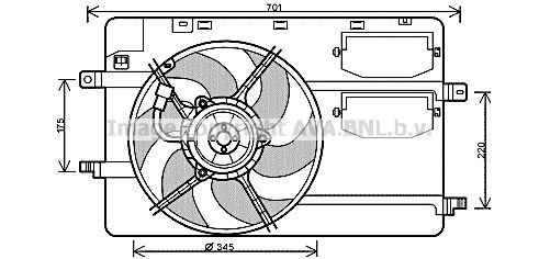 Радиатор охлаждения ДВС FD2369 AVA