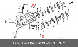 Деталь 14549PY3003 HONDA