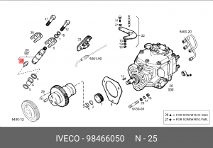 Форсунка 98466050 IVECO