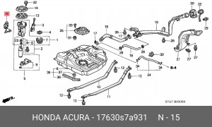Деталь 17630S7A931 HONDA
