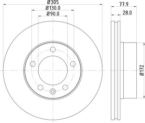 Тормозной диск MDC1505 MINTEX