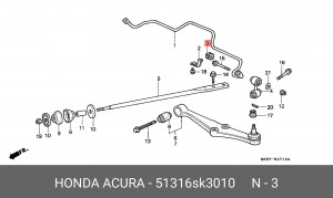 Деталь 51316SK3010 HONDA