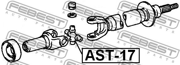 Крестовина карданного вала AST-17 FEBEST