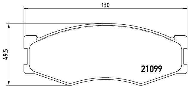 Комплект тормозных колодок, диско P56014 BREMBO