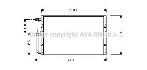 Конденсатор, кондиционер UV5097 AVA