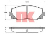 Комплект тормозных колодок, диско 224576 NK