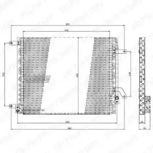 Конденсатор, кондиционер TSP0225190 DELPHI