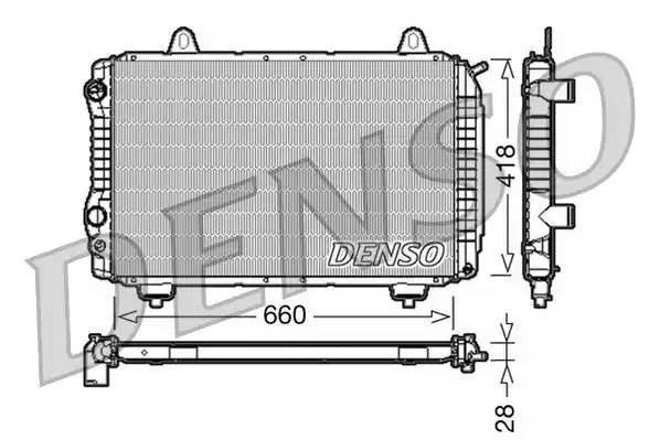 Радиатор, охлаждение двигател DRM09071 DENSO