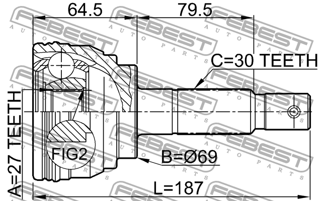 ШРУС 0110-038 FEBEST