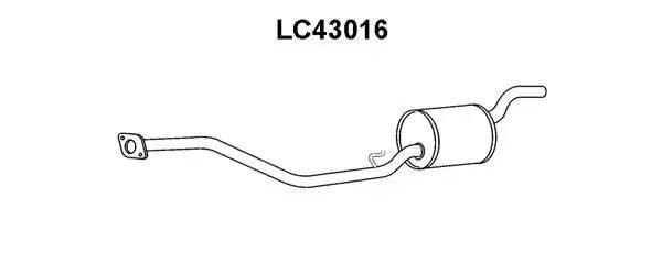 Предглушитель выхлопных газов LC43016 VENEPORTE