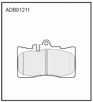 Колодки тормозные дисковые ADB01211 ALLIED NIPPON