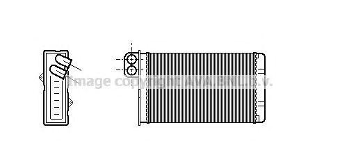 Радиатор отопителя PE6015 AVA