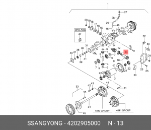Подшипник 4202905000 SSANG YONG
