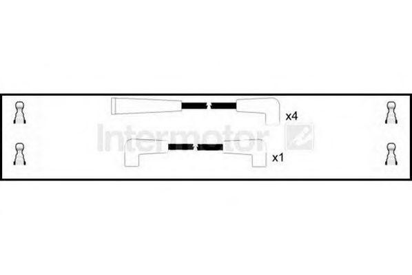 Ккомплект проводов зажигания 73421 STANDARD