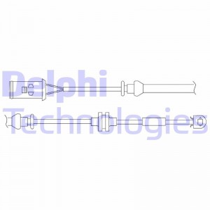 Сигнализатор, износ тормозных колодок LZ0176 DELPHI