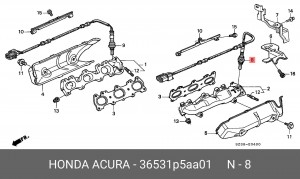 Лямбда-зонд 36531P5AA01 HONDA