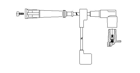 Провод зажигания 12490 BREMI