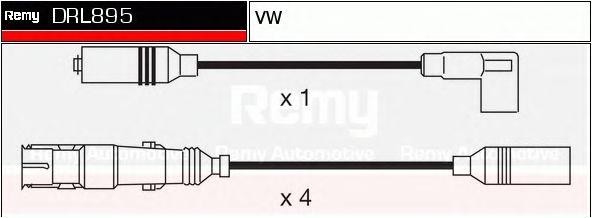 Ккомплект проводов зажигания DRL895 DELCO REMY