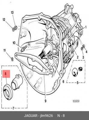 Выжимной подшипник JLM9626 JAGUAR