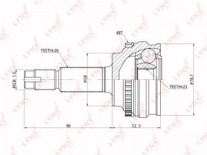 ШРУС CO-7517A LYNXAUTO