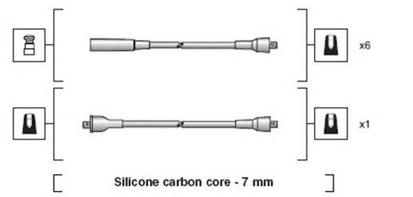 Ккомплект проводов зажигания 941318111229 MAGNETI MARELLI