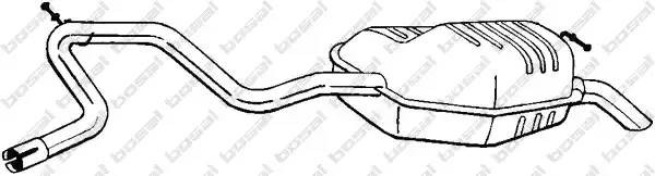 Глушитель выхлопных газов конечный 280-865 BOSAL